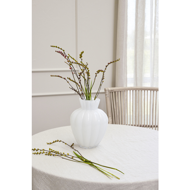 Lene Bjerre Γυάλινο Βάζο Verity 22x28cm, white