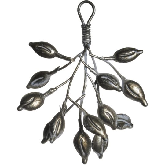 Lene Bjerre Misella Διακοσμητικό Γκι 11,5x1x12cm, antique silver