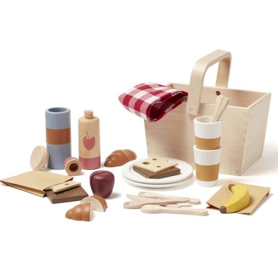 Kids Concept Σετ πικ-νικ με ξύλινα αξεσουάρ KID'S HUB